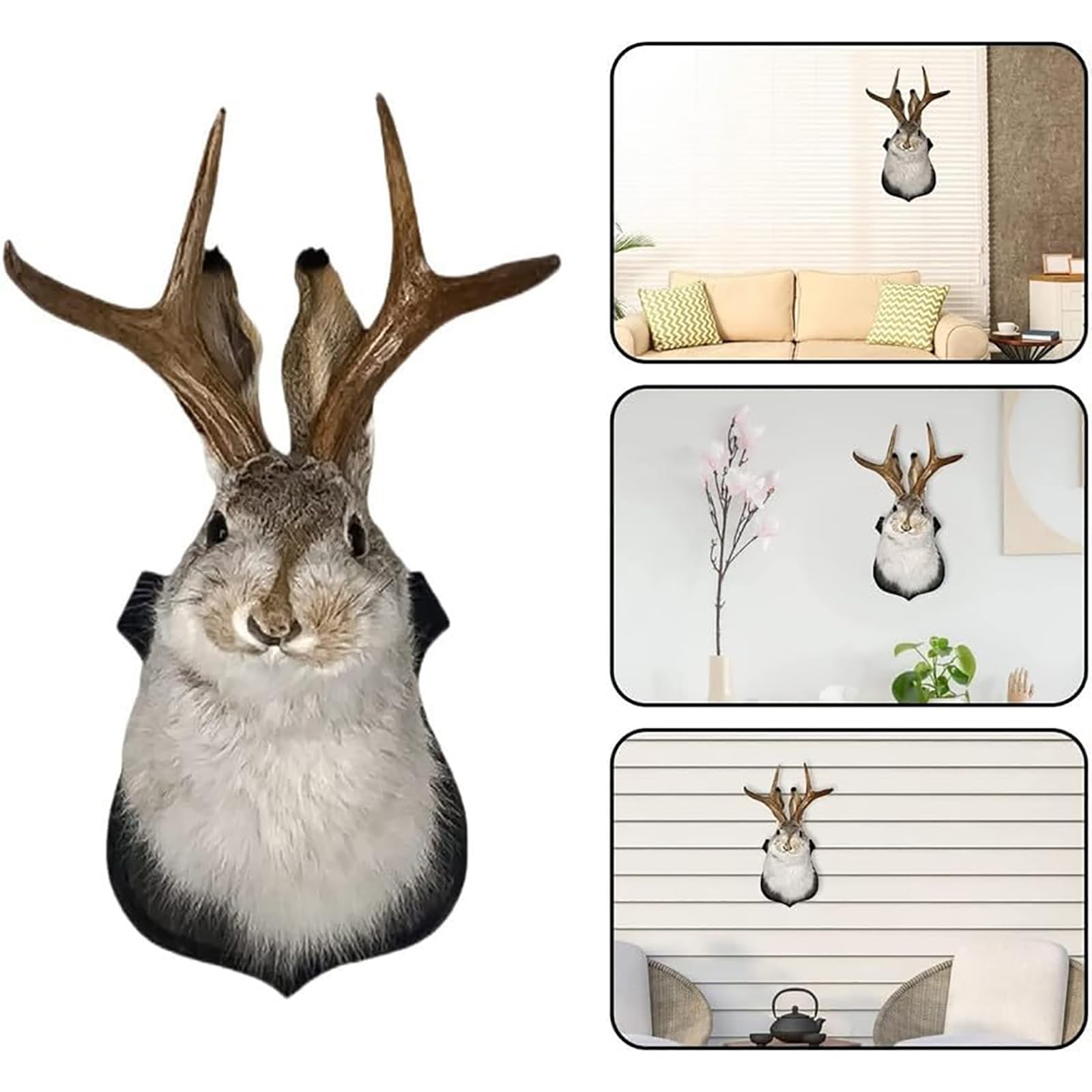 HSOSK jackalope zoom sur la patine apportant un charme vieilli