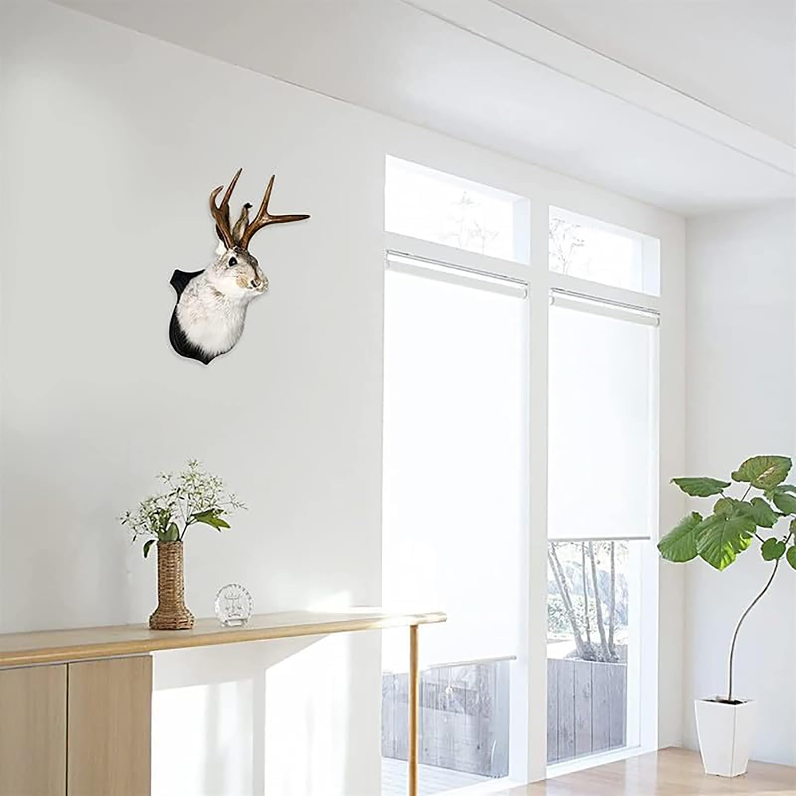 HSOSK jackalope gros plan résine révélant texture et détail soigné