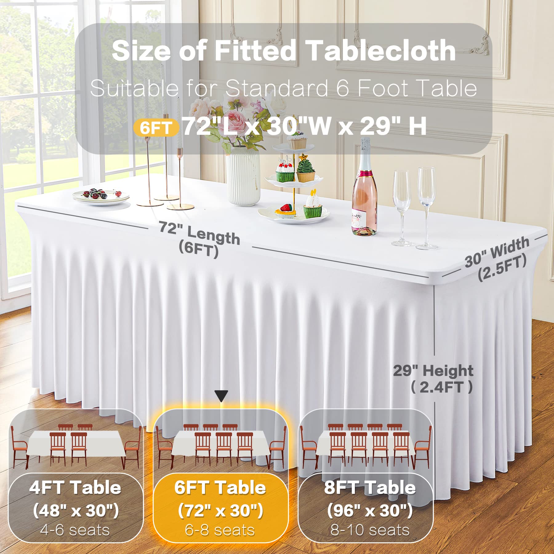 Htper nappe posée à côté d'une règle pour vérification taille 6ft