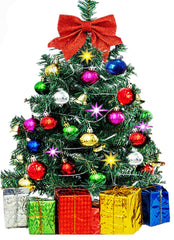 HUAERYOUYUE sapin de table 60 cm prêt à poser, décoration instantanée