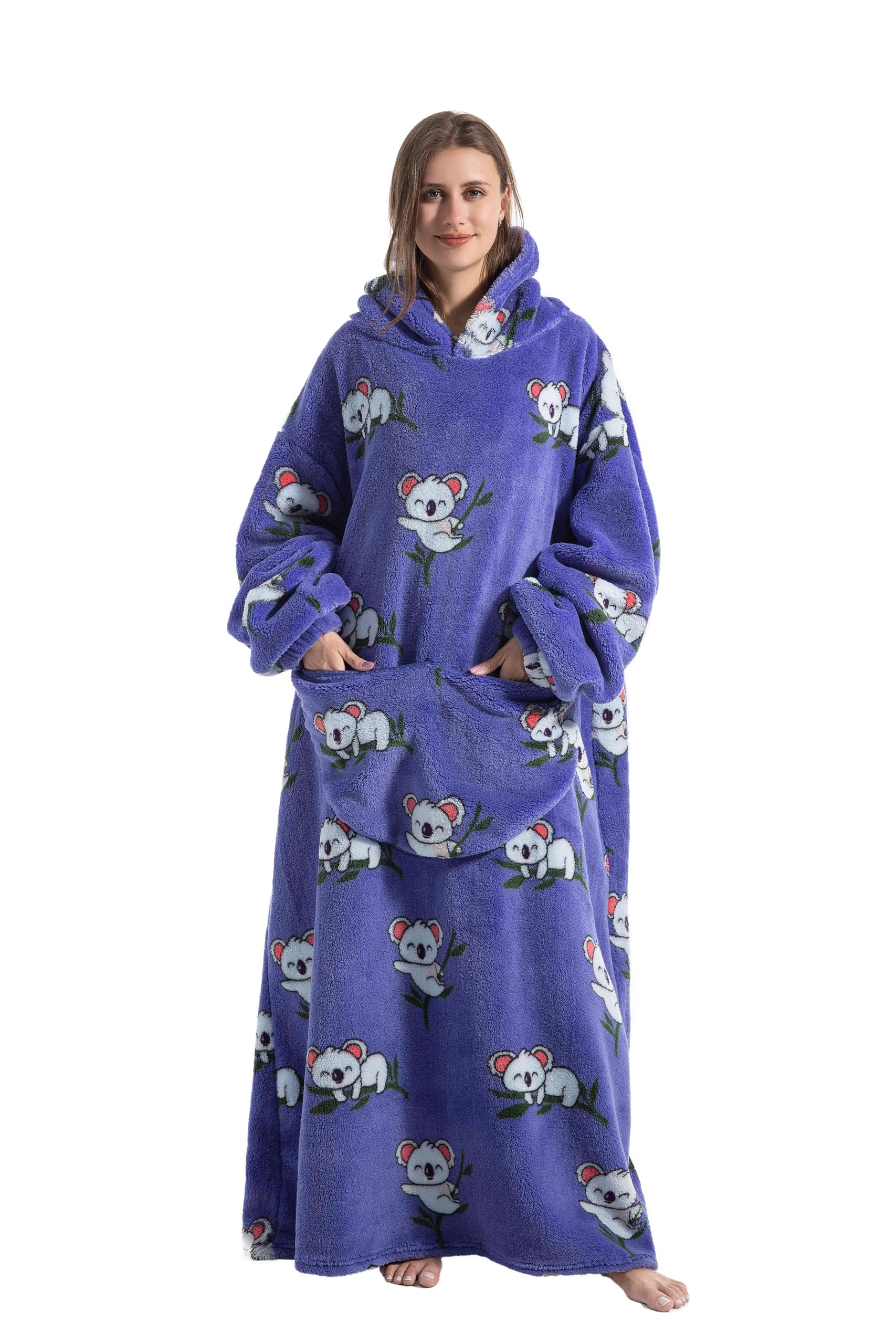 Huahomehui hoodie couverture face avant montrant coupe oversize et confort