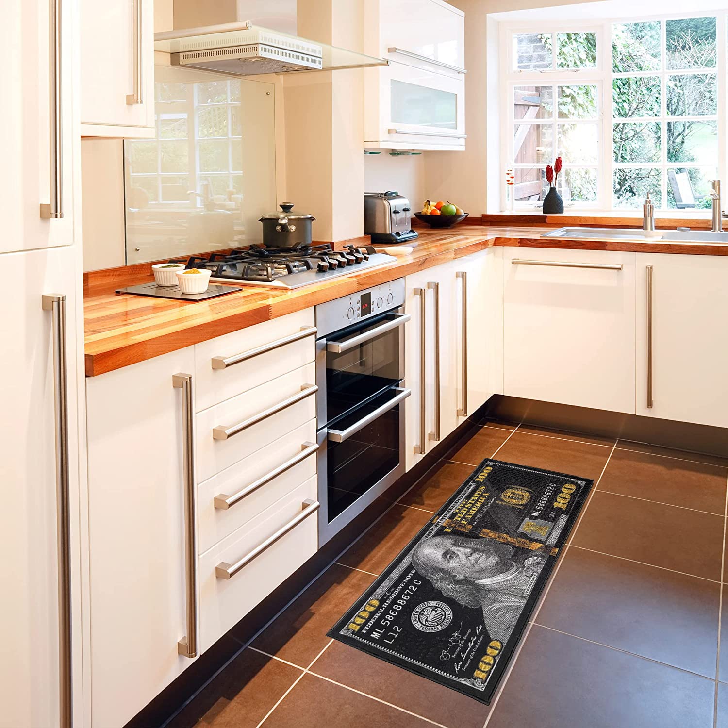 HUAHOO tapis devant porte absorbant saleté et protégeant sol