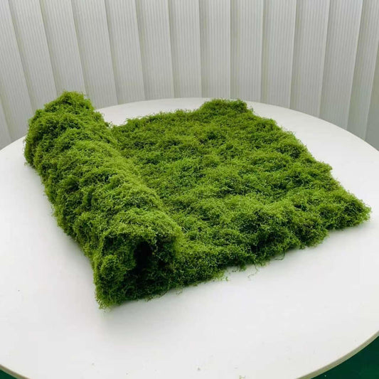Huamanyuancraft tapis face avant montrant un vert réaliste et aspect décoratif