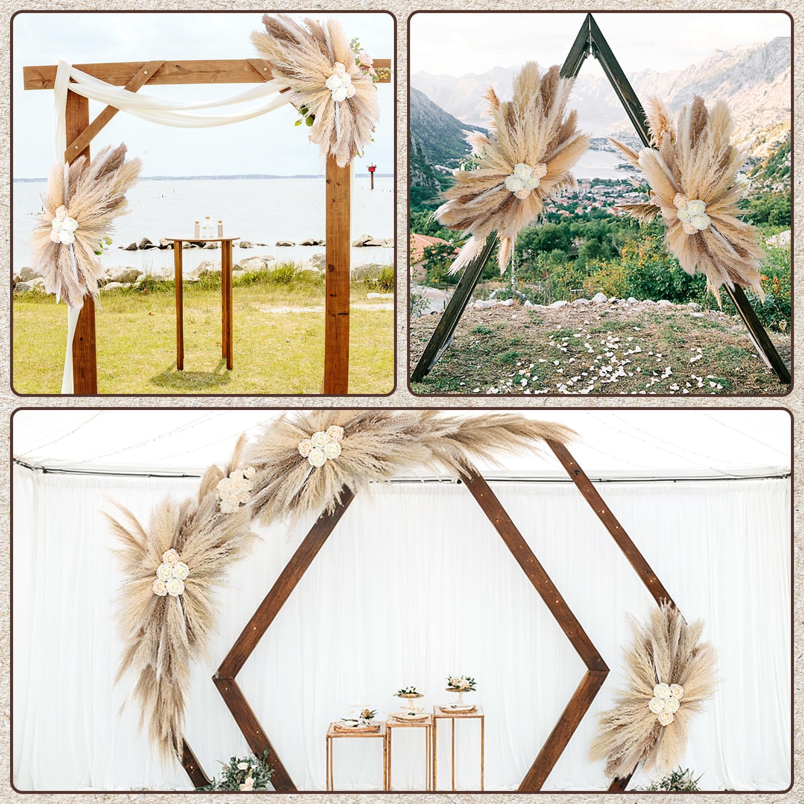 HUASHIYE texture plumeuse des pampas apportant douceur visuelle