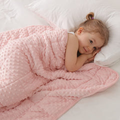 Huloo Sleep couverture rose vue avant, apparence douce et accueillante