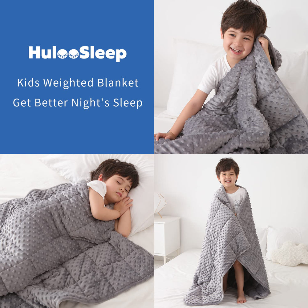 Huloo Sleep couverture sur lit twin montrant usage quotidien et esthétique