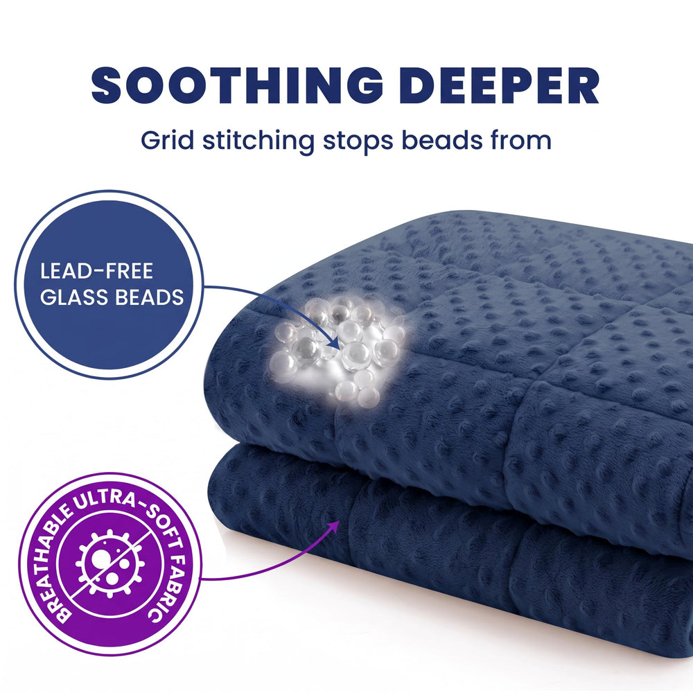 Huloo Sleep gros plan texture minky douce et toucher apaisant