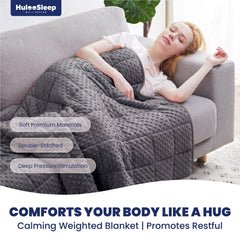 Huloo Sleep perles de verre visibles en gros plan montrant la répartition stable du poids