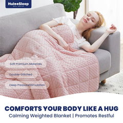 Huloo Sleep quadrillage 5x5 détail pour répartition uniforme du poids