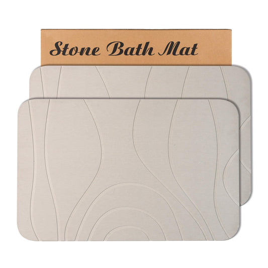 HUMIGA tapis de bain face avant montrant la surface absorbante et design épuré