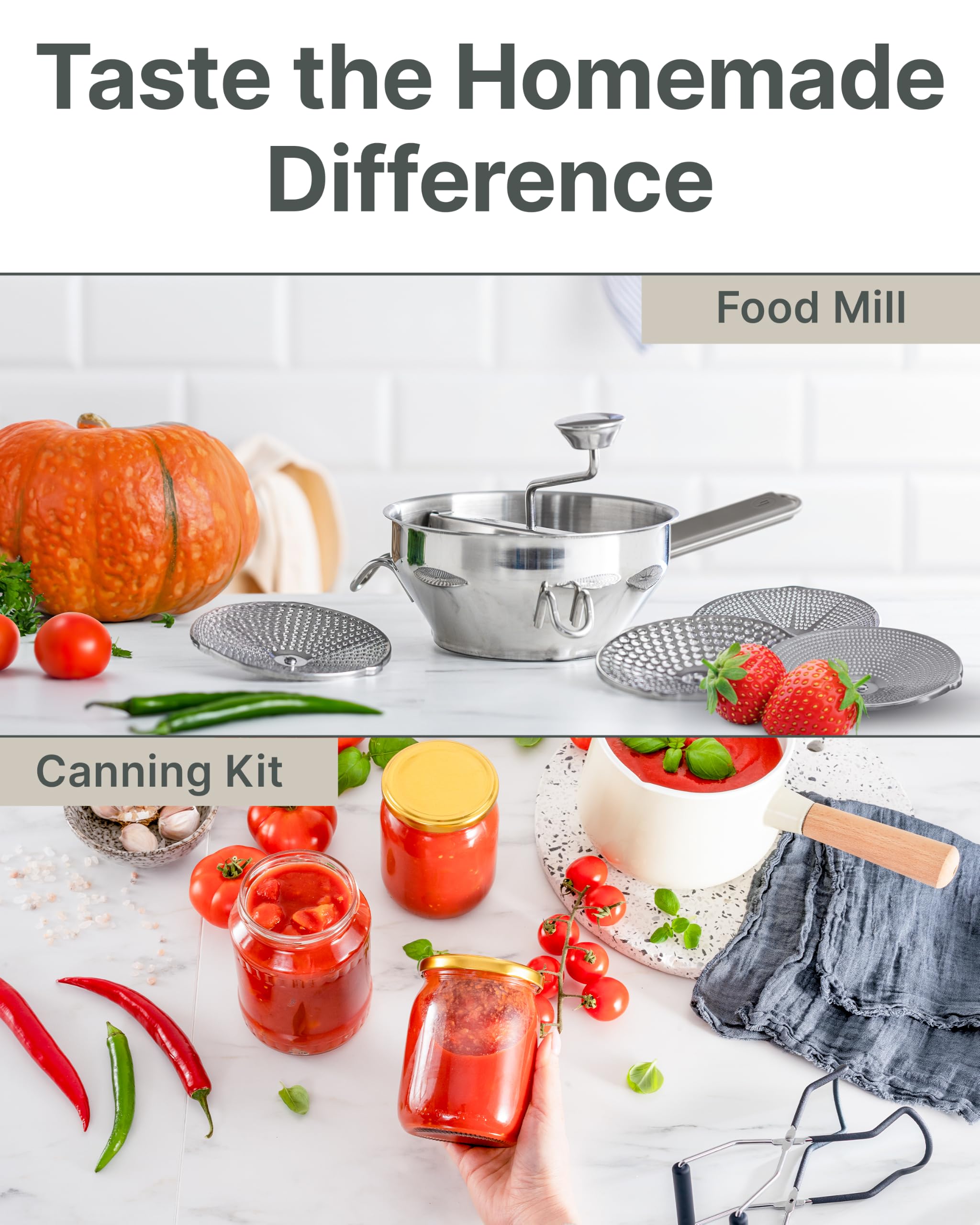 Hungry Artisan ensemble d'accessoires montrant les quatre disques interchangeables