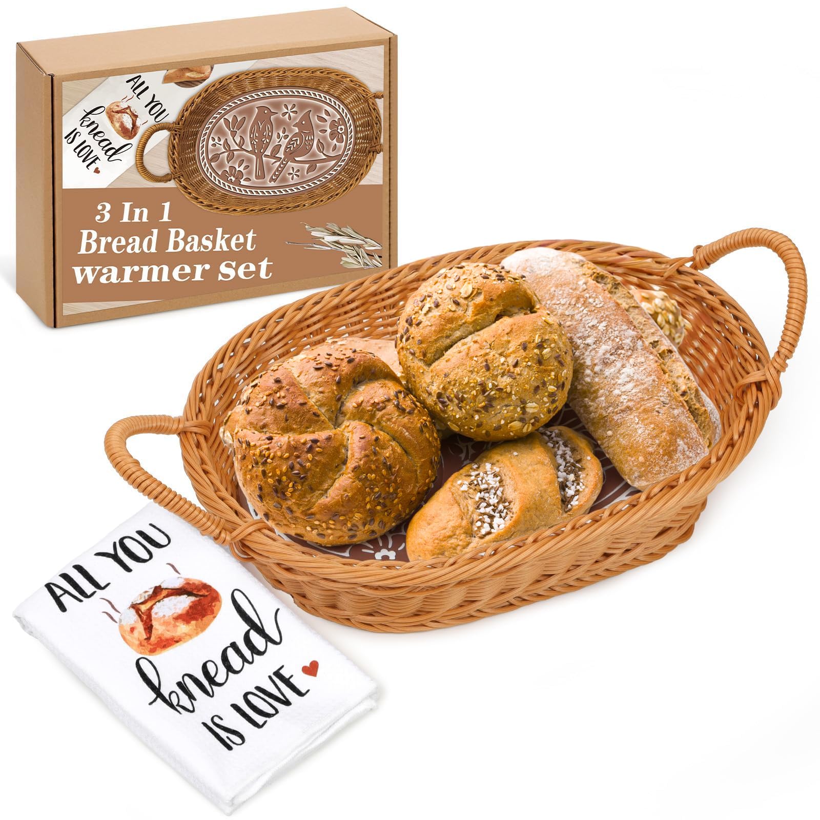 Huray Rayho panier face montrant la finition tressée et élégante, utile pour servir chaud