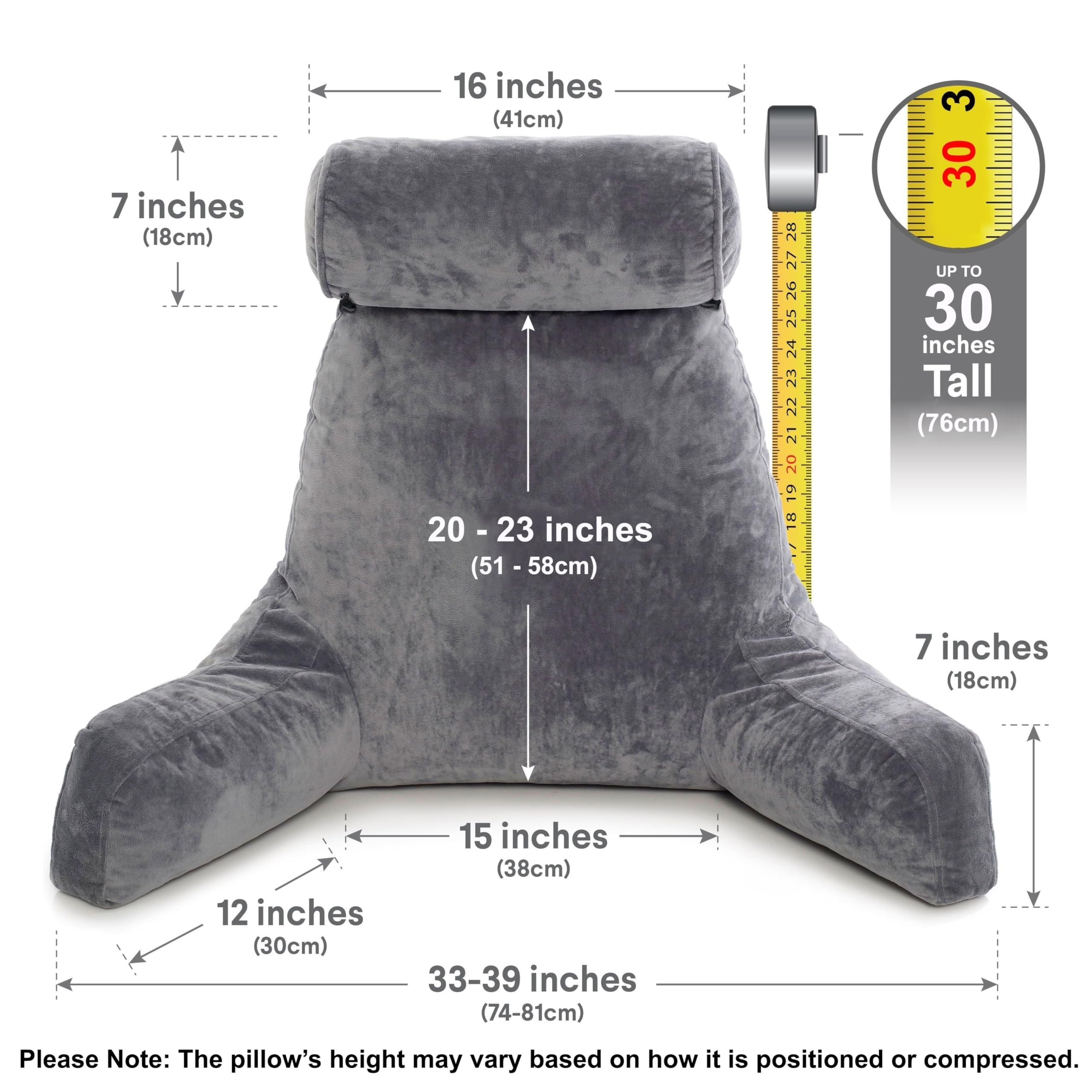 Détail accoudoirs Husband Pillow XXL offrant soutien latéral ferme