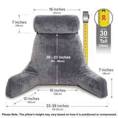 Détail accoudoirs Husband Pillow XXL offrant soutien latéral ferme