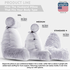Husband Pillow accoudoirs et poches latérales gardant objets