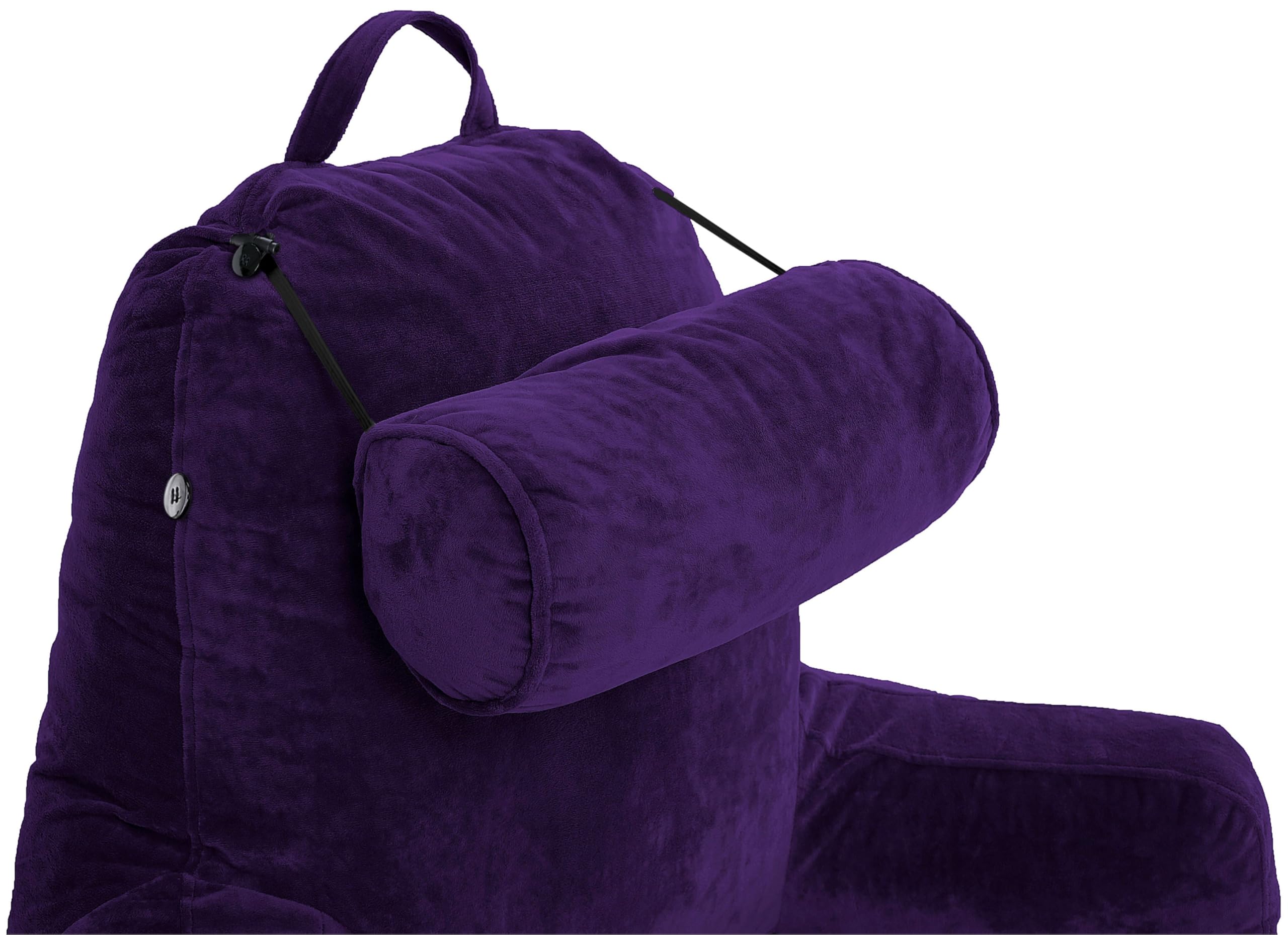 Husband Pillow ambiance chambre violet transformant lit en siège