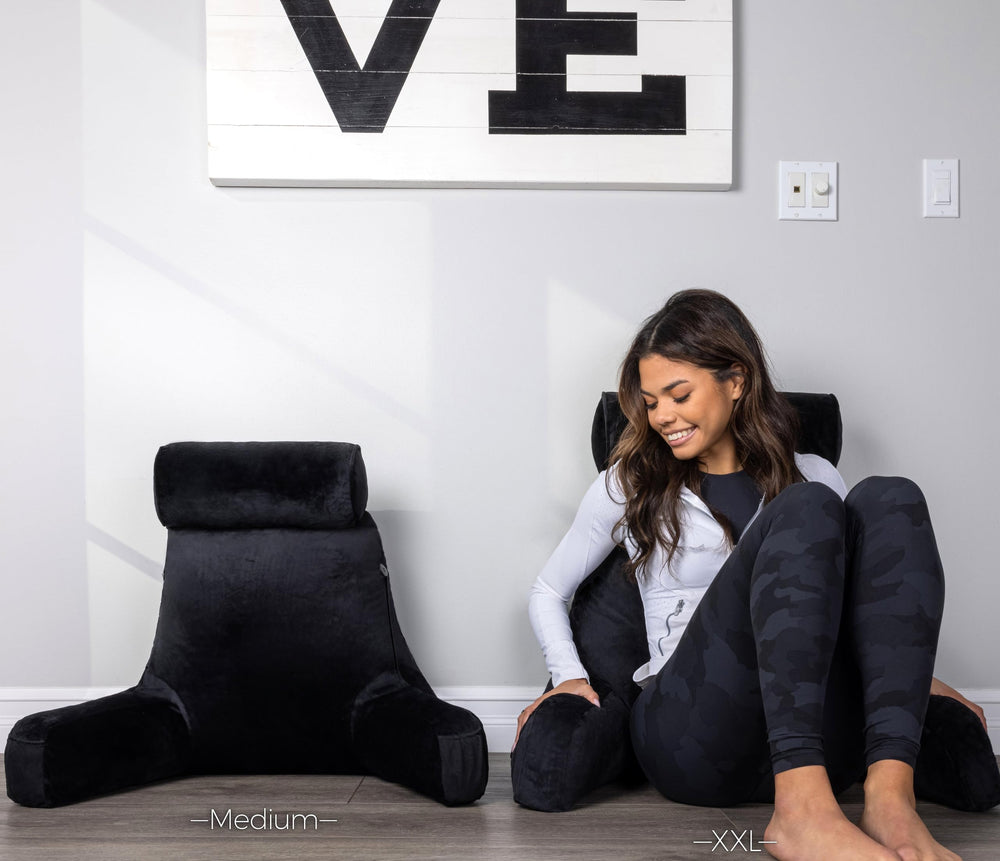 Husband Pillow comparaison taille sur lit Montre couverture dorsale étendue