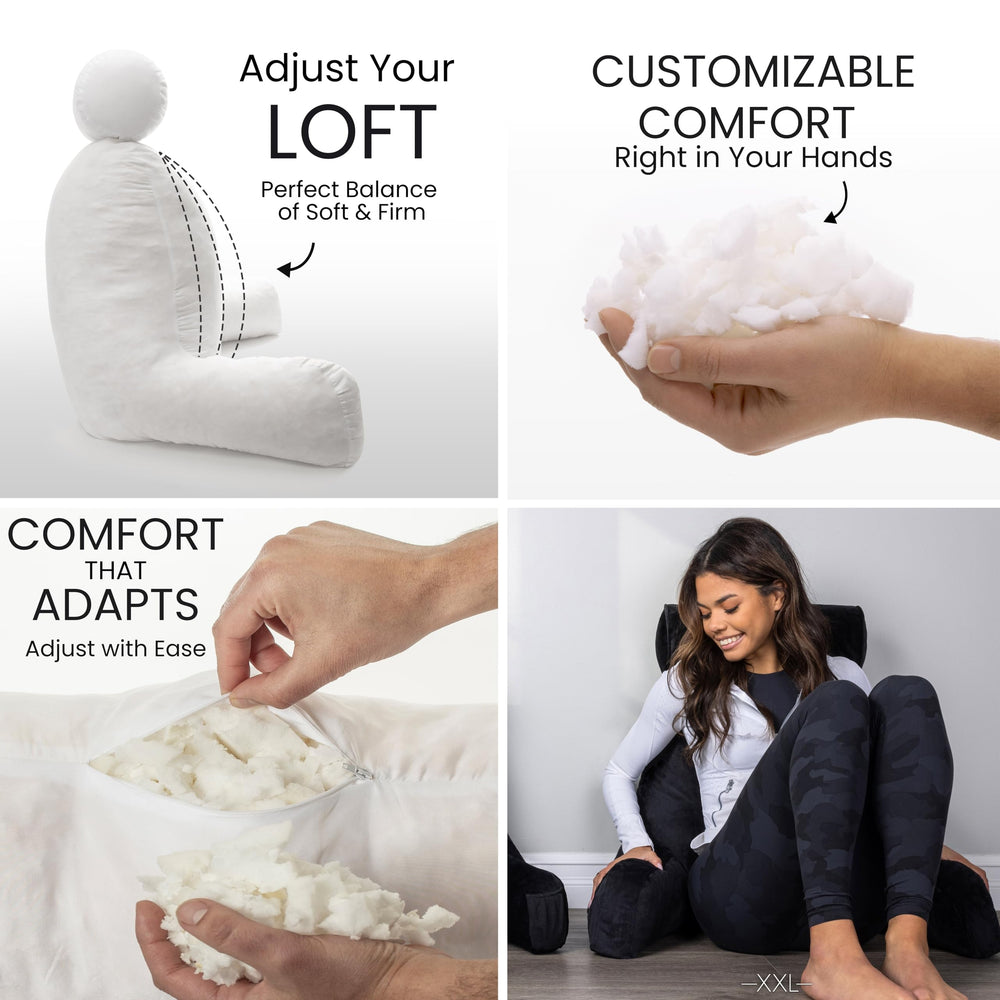 Husband Pillow gros plan tissu doux et résistant pour un toucher agréable