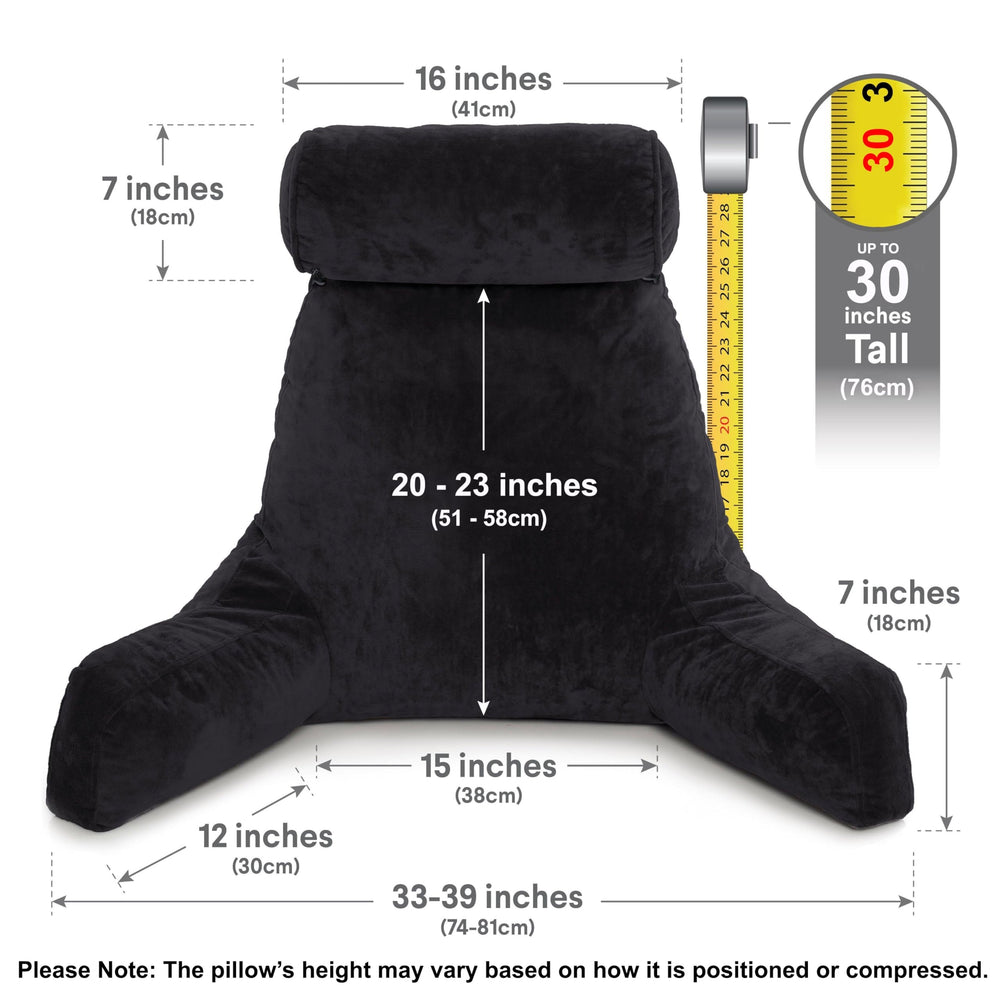 Husband Pillow en usage lecture support ferme apportant posture stable
