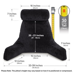 Husband Pillow en usage lecture support ferme apportant posture stable