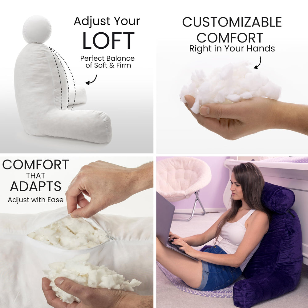 Husband Pillow gros plan tissu montrant texture douce et résistante