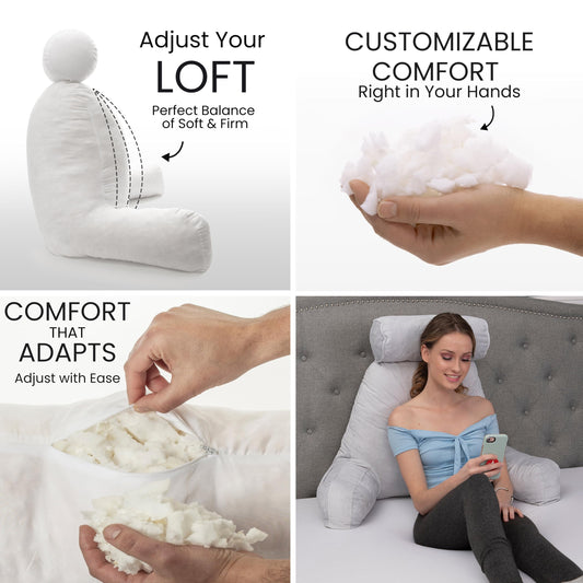 Husband Pillow gros plan texture de la housse confortable
