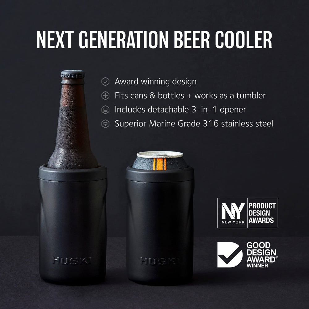 Détail acier inox 316 du Huski Beer Cooler pour durabilité et résistance à la corrosion