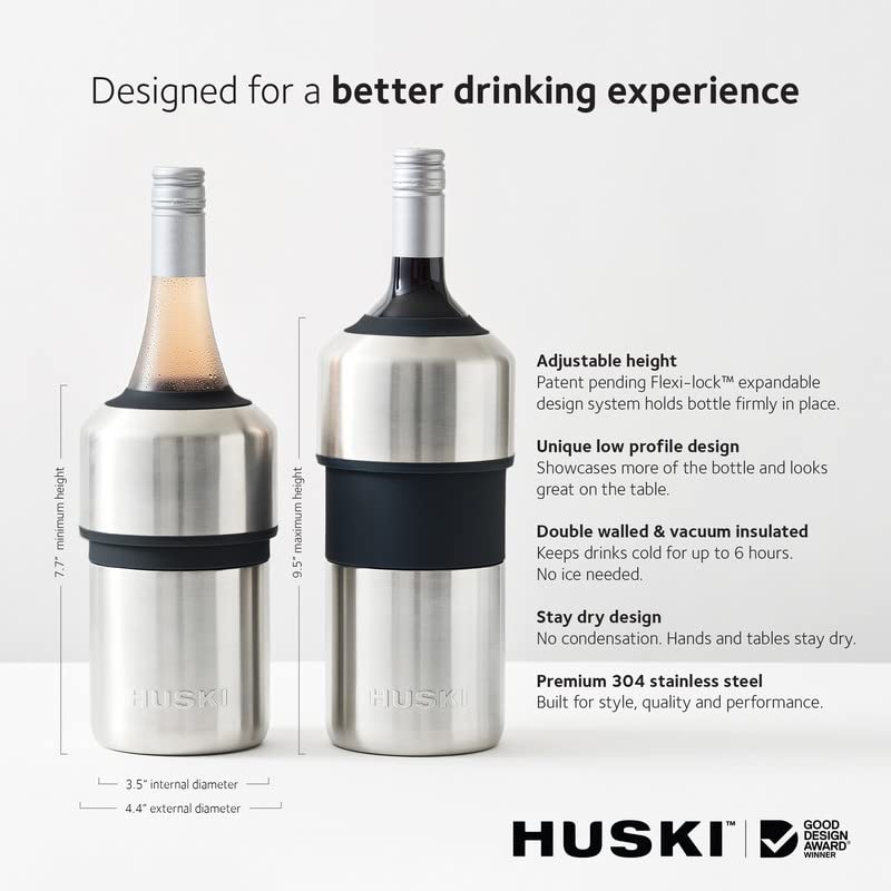 Huski comparaison d'échelle avec bouteille pour visualiser taille