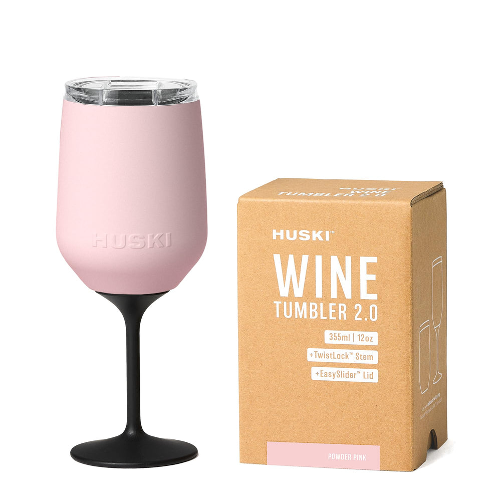 Huski tumbler face powder pink montrant le design primé et finition élégante