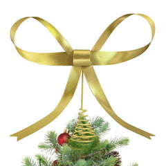 HUTHDAK nœud doré face montrant l’élégance et l’éclat pour une décoration festive
