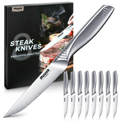 Huusk couteau steak face avant montrant design élégant et performance