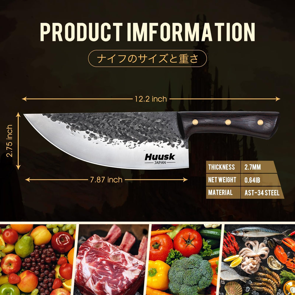 Huusk en action tranchage viande garantissant coupes propres