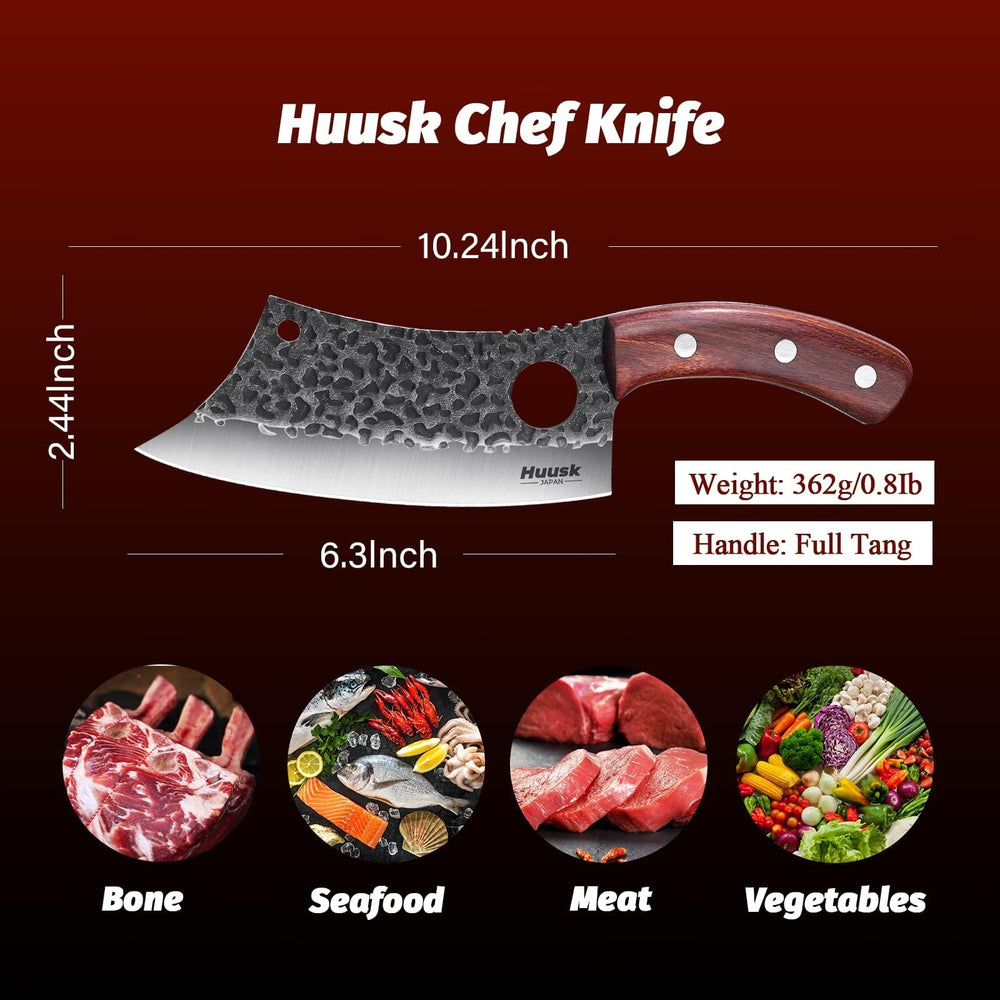 Huusk en usage cuisine découpant viande avec précision et puissance