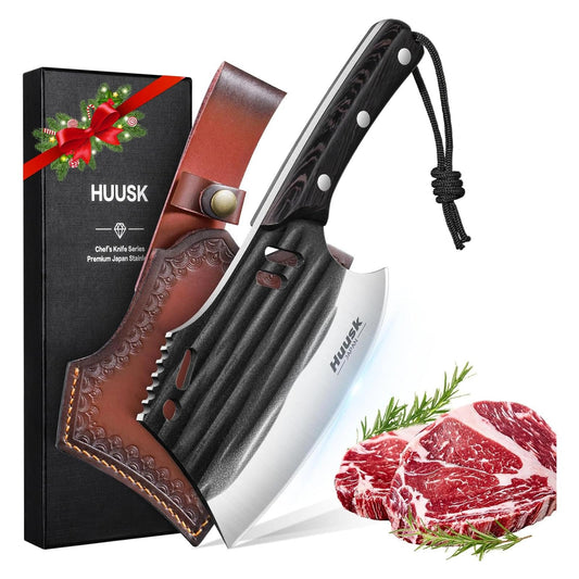 Huusk lame de face montrant coupe nette et robustesse