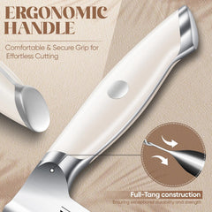 Huusk manche ergonomique blanc suivant la courbe de la main pour confort