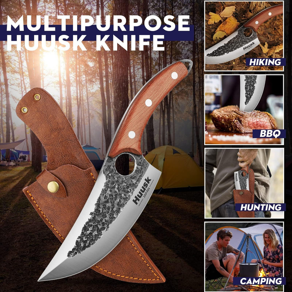 Huusk comparaison taille avec main montrant ergonomie et équilibre