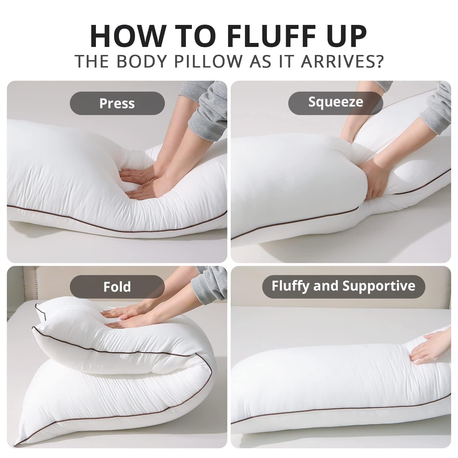 HUXMEYSON fermeture enveloppe de la taie, protection du rembourrage
