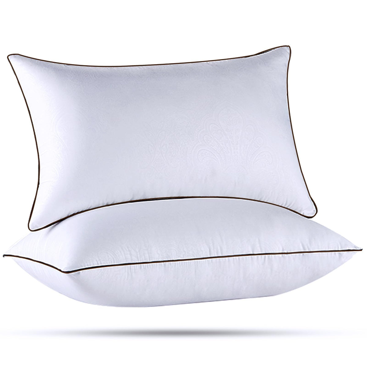 HUXMEYSON oreiller queen vue de face, confort moelleux visible