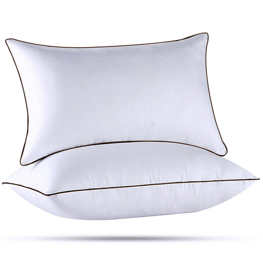 HUXMEYSON oreiller queen vue de face, confort moelleux visible