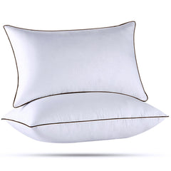 HUXMEYSON oreiller queen vue de face, confort moelleux visible