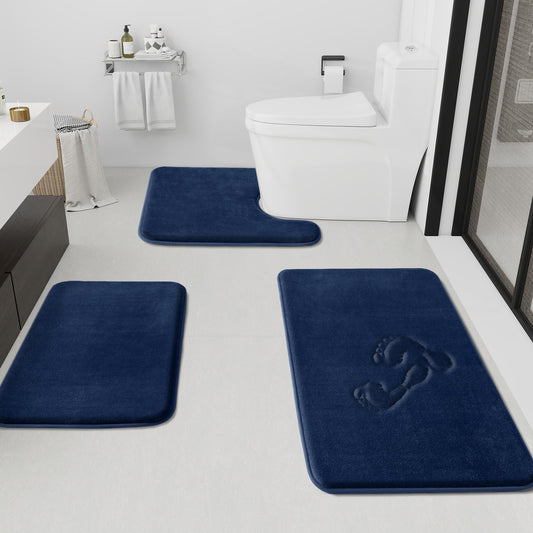 HUXMEYSON face avant du pack montrant les trois tapis et couleur marine