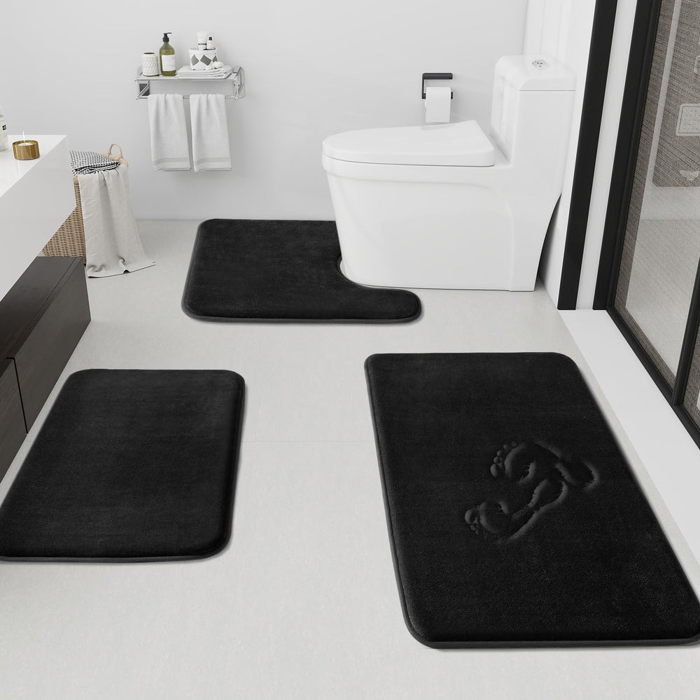 HUXMEYSON tapis devant douche en velours pour confort immédiat