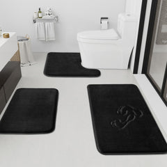 HUXMEYSON tapis devant douche en velours pour confort immédiat