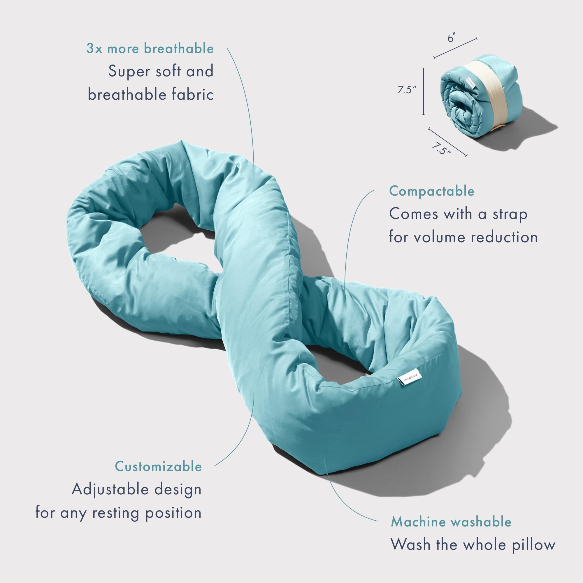Huzi coussin porté en avion stabilise la tête pour dormir