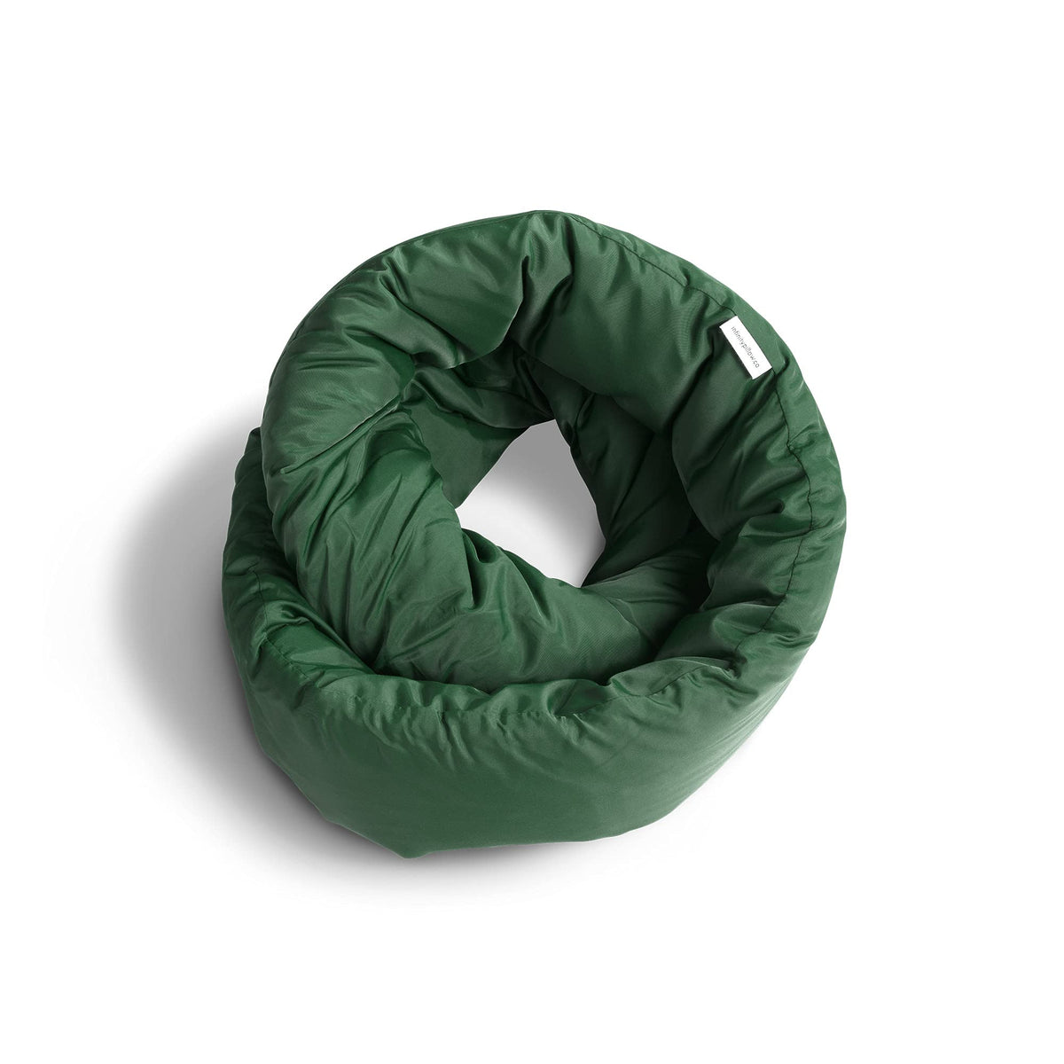 Huzi coussin vue avant packaging pine green montrant maintien 360°