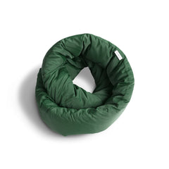 Huzi coussin vue avant packaging pine green montrant maintien 360°