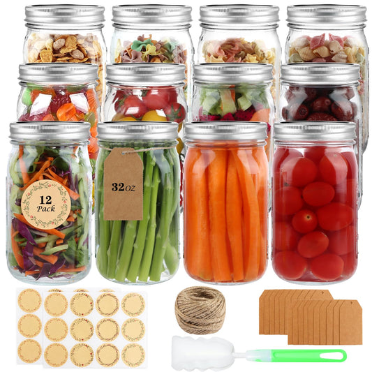 HWASHIN bocal face 32 oz montrant l'étiquette et l'avantage de visibilité
