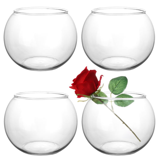HWASHIN lot de 4 vases face avant montrant élégance et polyvalence