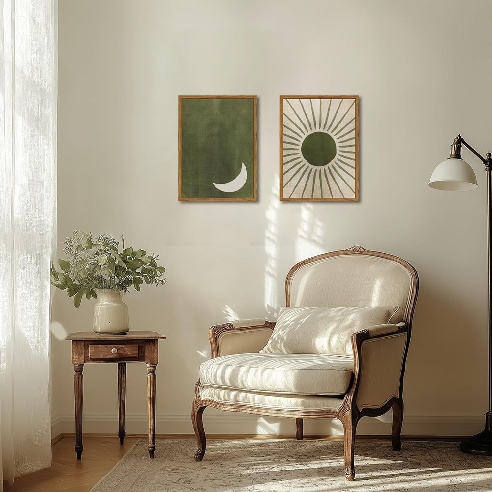 Hwetui tableaux dans salon créant un point focal décoratif élégant