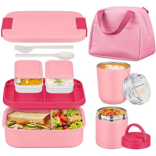 HWONMTE boîte bento ouverte montrant trois compartiments, organisation pratique